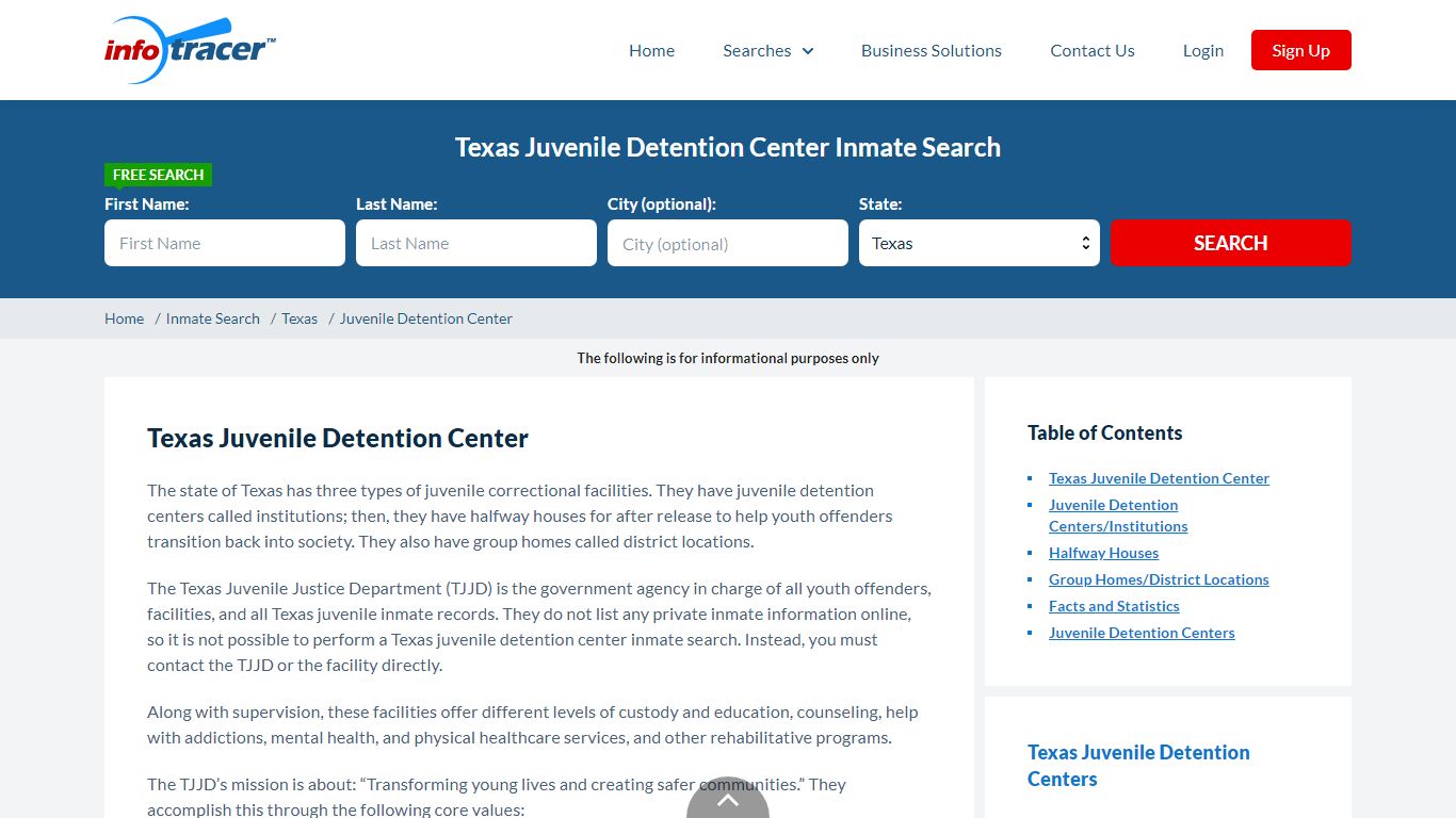 Texas Juvenile Detention Centers Inmate Records Search ...
