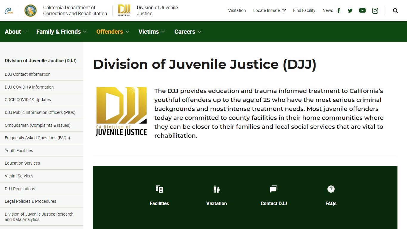 Division of Juvenile Justice (DJJ) - Division of Juvenile ...
